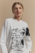 Bluza z kapturem i kwiatowym printem Solar Obraz 3