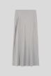 Srebrna satynowa spódnica Solar Obraz 4