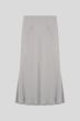Srebrna satynowa spódnica Solar Obraz 5