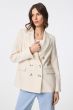 Beżowa marynarka z dwurzędowym zapięciem Solar Obraz 2