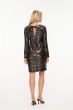 Dopasowana sukienka z cekinami Solar Obraz 4