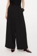 Czarne spodnie wide leg Solar Obraz 2