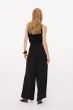 Czarne spodnie wide leg Solar Obraz 4