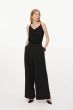 Czarne spodnie wide leg Solar Obraz 1