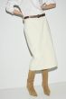 Spódnica z jeansu ecru Solar Obraz 2
