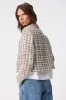 Żakardowa marynarka w kratę Solar Obraz 4