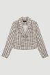 Żakardowa marynarka w kratę Solar Obraz 5