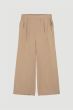 Beżowe spodnie z prostą nogawką Solar Obraz 4