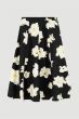 Bawełniana spódnica w kwiaty Solar Obraz 3