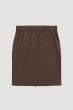 Brązowa spódnica z kieszeniami Solar Obraz 5
