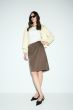Brązowa spódnica z kieszeniami Solar Obraz 1