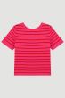 Różowa bluzka w poziome pasy Solar Obraz 5