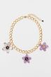 Naszyjnik łańcuchowy z fioletowymi zawieszkami Solar Obraz 2