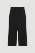 Czarne spodnie z dodatkiem lnu Solar Obraz 6