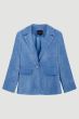 Błękitna marynarka ze sztruksowego materiału Solar Obraz 4