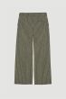 Spodnie khaki z szeroką nogawką w prążek Solar Obraz 2