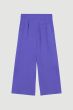 Fioletowe spodnie z wiskozy i lnu Solar Obraz 5