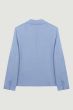 Błękitna marynarka z wiskozy i lnu Solar Obraz 5