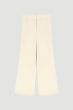 Spodnie w kolorze ecru z szeroką nogawką Solar Obraz 5