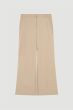 Beżowe spodnie z prostą nogawką Solar Obraz 3