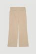 Beżowe spodnie z prostą nogawką Solar Obraz 4