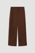Brązowe spodnie balloon fit Solar Obraz 4