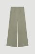 Satynowe spodnie w jasnym odcieniu khaki Solar Obraz 5