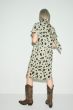 Sukienka khaki ze zwierzęcym printem Solar Obraz 3