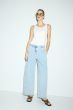 Jasne jeansy z rozszerzaną nogawką Solar Obraz 2