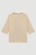 Beżowa bluzka z bawełny i wiskozy Solar Obraz 5