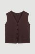 Dzianinowa kamizelka zapinana na guziki Solar Obraz 5