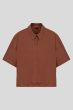 Brązowa koszula z lnu Solar Obraz 1