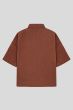 Brązowa koszula z lnu Solar Obraz 2