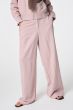 Jasnoróżowe spodnie z szeroką nogawką Solar Obraz 3