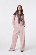 Jasnoróżowe spodnie z szeroką nogawką Solar Obraz 1