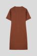 Kopertowa sukienka lnu Solar Obraz 4