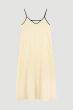 Jasnożółta sukienka w prążek Solar Obraz 4