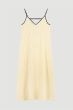 Jasnożółta sukienka w prążek Solar Obraz 5