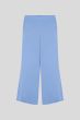 Błękitne spodnie z szeroką nogawką Solar Obraz 4