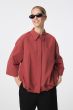 Koszula bawełniana w ceglastym kolorze Solar Obraz 1
