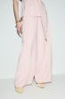 Pudroworóżowe spodnie wide leg Solar Obraz 2