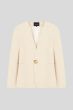 Beżowa marynarka z biżuteryjnym zapięciem Solar Obraz 4