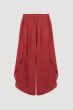 Terakotowe spodnie o asymetrycznym kroju Solar Obraz 3