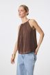 Brązowy top z dekoltem typu halter Solar Obraz 2