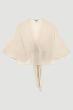 Narzutka z szyfonu w kolorze ecru Solar Obraz 4