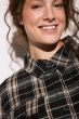 Czarna koszula w kratę Solar Obraz 3