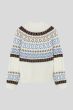Sweter z żakardowym wzorem Solar Obraz 4
