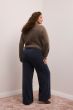 Sweter w stylu polo z wełną i moherem Solar Obraz 3