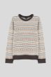 Sweter z wełny z merino w zimowy wzór Solar Obraz 4