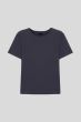 Grafitowy t-shirt z dzianiny jersey Solar Obraz 4